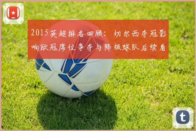 2015英超排名回顾:切尔西夺冠影响欧冠席位争夺与降级球队后续看点