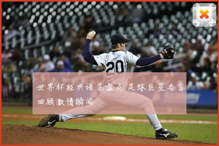 世界杯经典语录盘点 足球巨星名言回顾激情瞬间